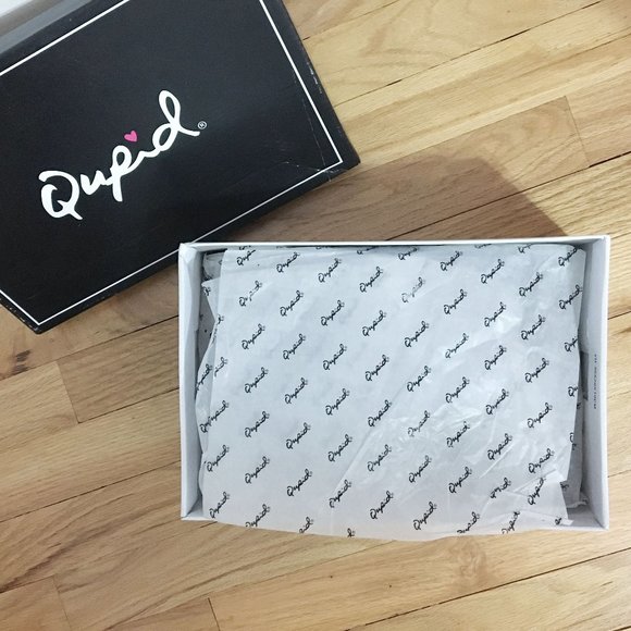 NEW | Qupid | Black Peep Hole Heels Size 7.5 - Picture 5 of 6